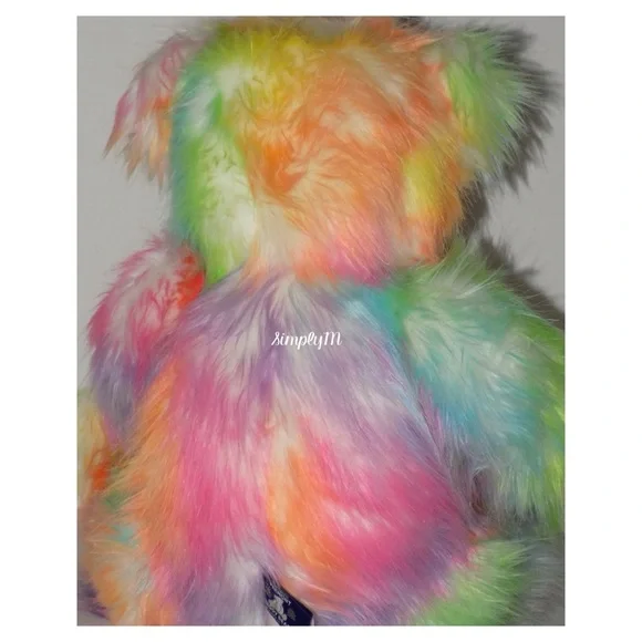 Large 20 inch Rainbow Tie-Dye Vermont Teddy Bear - Picture 7 of 10